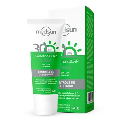PROTETOR FACIAL MEDSUN F30 CONTROLE DE OLEOSIDADE 40G