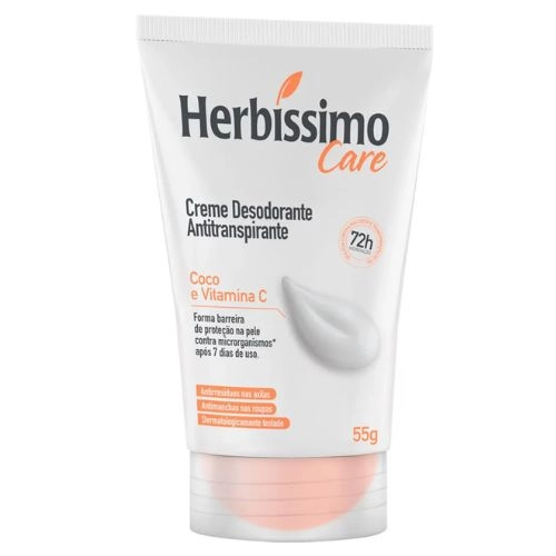 DESODORANTE HERBISSIMO CARE CR COCO/VITAMINA C FEM 55G