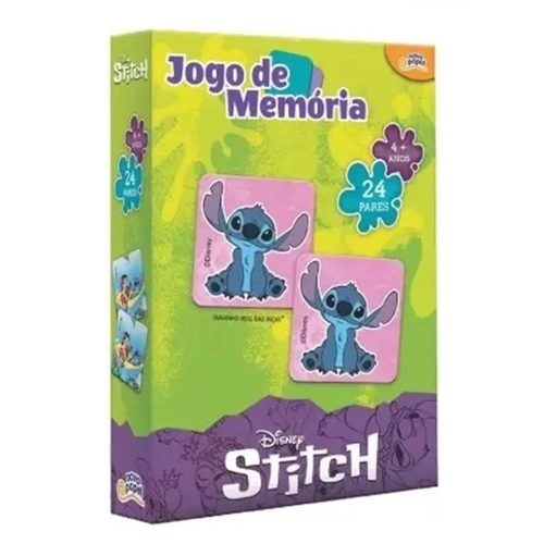 JOGO DA MEMORIA 24 PARES STITCH 