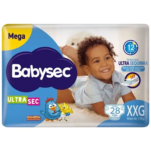 FRALDA BABYSEC ULTRASEC MEGA XXG 30 UN