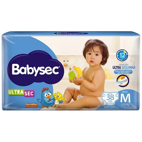 Fralda Babysec Ultrasec Mega M 38 Un