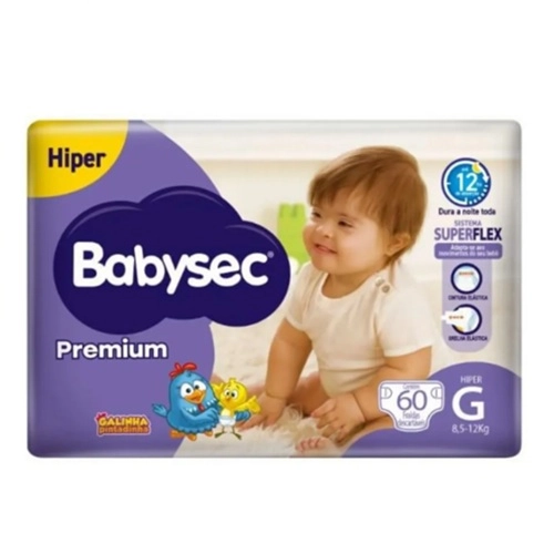 FRALDA BABYSEC PREMIUM HIPER G 60UN