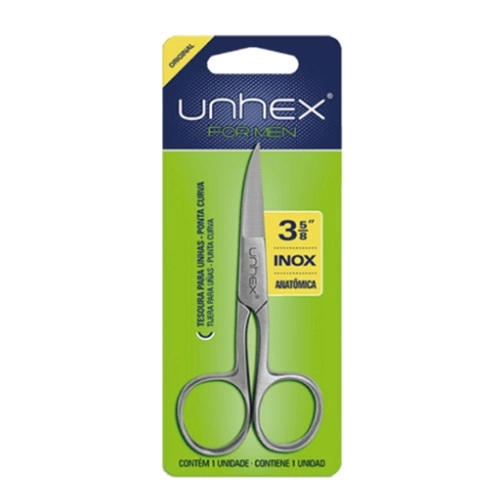 TESOURA UNHEX UNHA PONTA CURVA 1 UNIDADE