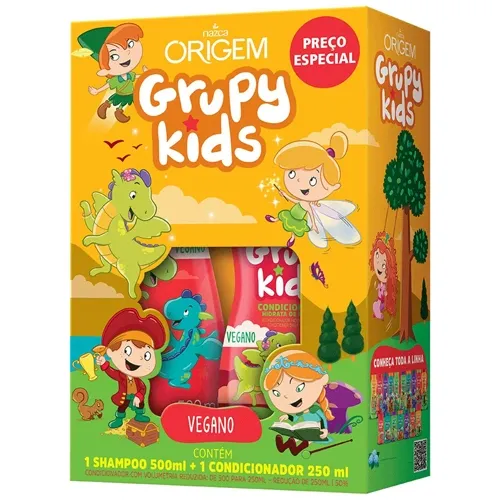 SHAMPOO + CONDICIONADOR GRUPY KIDS HIDR DE MONTAO 500+250ML