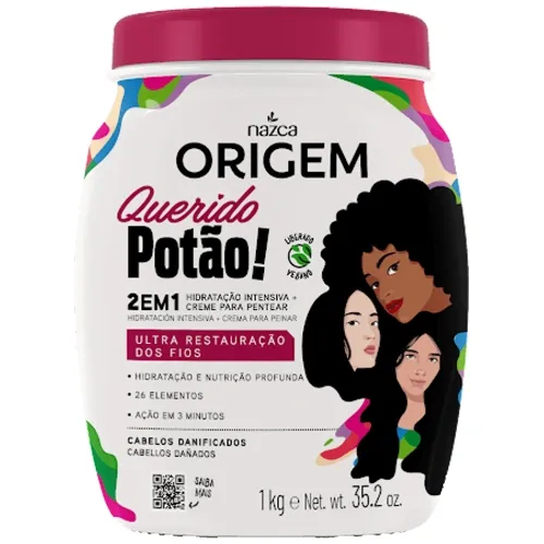 CREME CAPILAR ORIGEM QUERIDO 2X1 1K