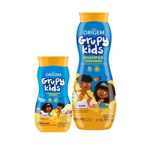 KIT  ACQUA KIDS NAZCA SHAMPOO 250ML + CONDICIONADOR 250ML CRESPINHOS