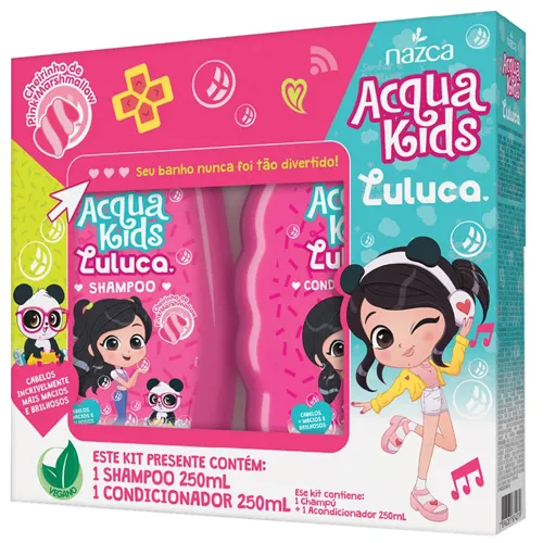 SHAMPOO E CONDICIONADOR ACQUA KIDS LULUCA 250ML