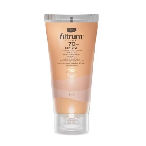PROTETOR SOLAR FILTRUM COLOR FPS 70 COR 3.0  50G