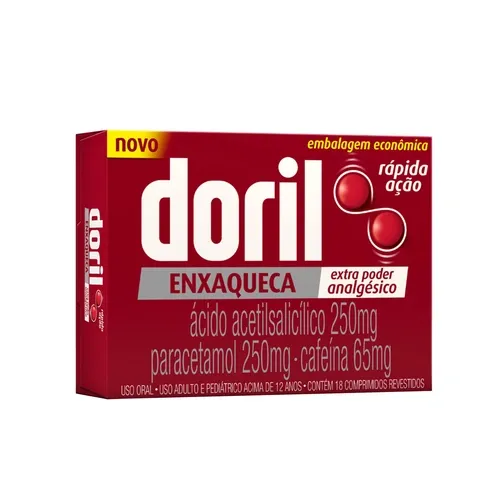 DORIL ENXAQUECA 18 COMPRIMIDOS