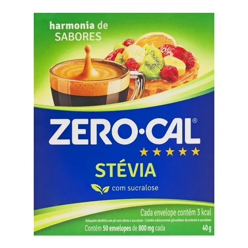 ADOCANTE ZERO-CAL STEVIA 50ENV 40G