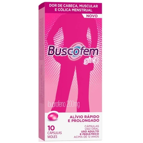 BUSCOFEM GIRL 200MG 10CAP GEL MOLE