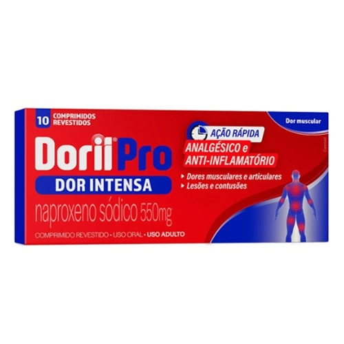 DORII PRO NAPROXENO SODICO 550MG 10 COMPRIMIDOS