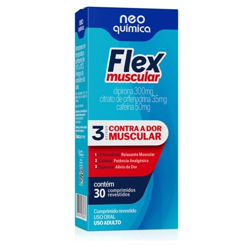 FLEXMUSCULAR 300MG+30MG+50MG 30CP REV