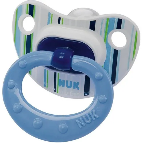 CHUPETA NUK SIL ORT T1 FASHION AZUL 7303 1UN