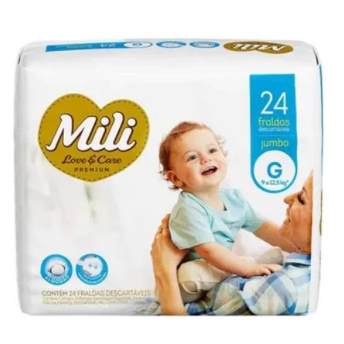 FRALDA MILI PANTS LOVE&CARE JUMBO XXG 24U
