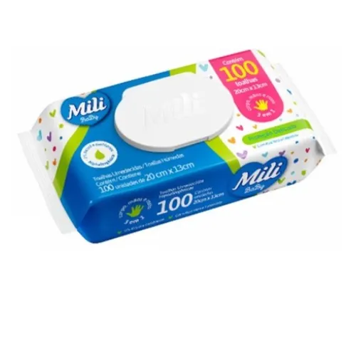 TOALHAS UMEDECIDAS MILI BABY100UN