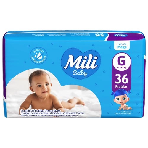 FRALDA MILI ULTRA SECA MEGA G 36UN