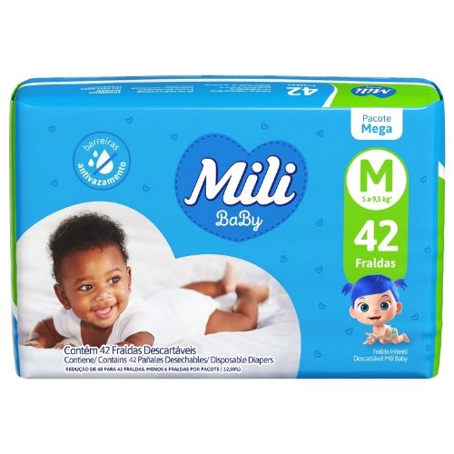 FRALDA MILI ULTRA SECA MEGA M 42UN