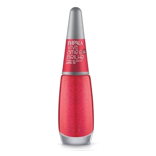 ESMALTE IMPALA GLIT VIVA AME E BRILHE HOJE EU POSSO 7,5ML