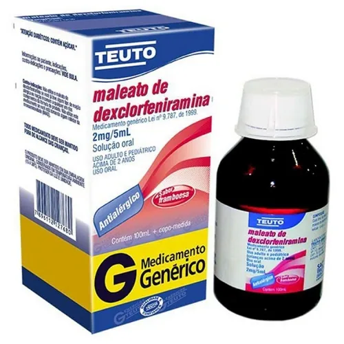 DEXCLORFENIRAMINA SOL 4MG 100ML TEUTO