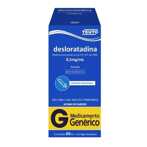 DESLORATADINA 0,5MG/ML XPE 60ML