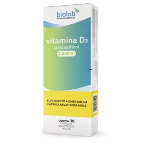 Vitamina D3 2.000Ui 30 Comprimidos