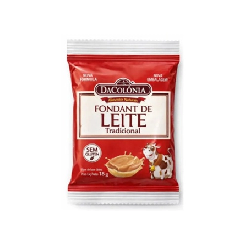 FONDANT DE LEITE TRADICIONAL DACOLONIA 18G