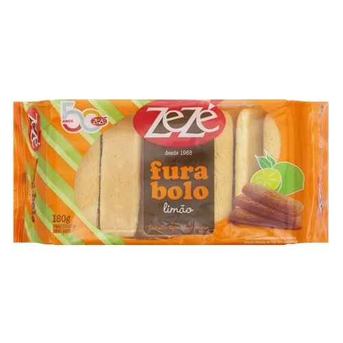 Zeze Biscoito Tipo Champagne Fura Bolo Limao 180G