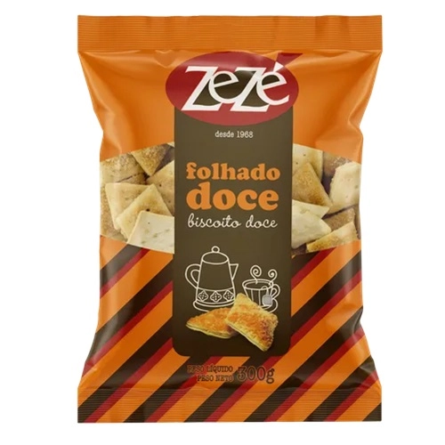 ZEZE BISCOITO FOLHADO DOCE 300G