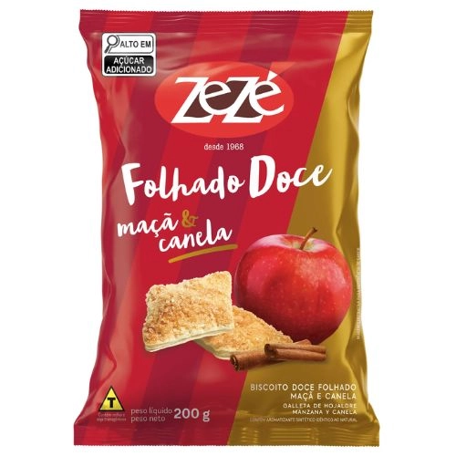 ZEZE BISCOITO FOLHADO MACA&CANELA 200G