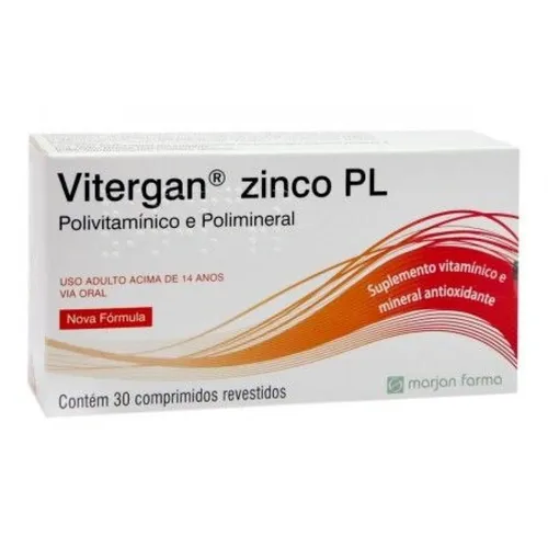 VITERGAN ZINCO PLUS 30CP REV