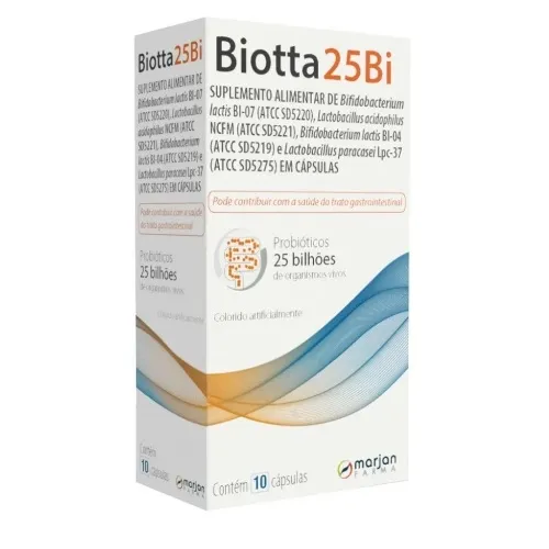BIOTTA 25BI SUPLEMENTO ALIMENTAR 10 CAPSULAS