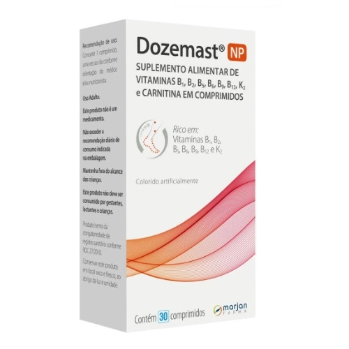 POLIVITAMINICO COMPLEXO B DOZEMAST NP 30 COMPRIMIDOS