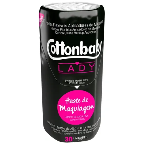 HASTES COTTONBABY MAQUIAGEM 30