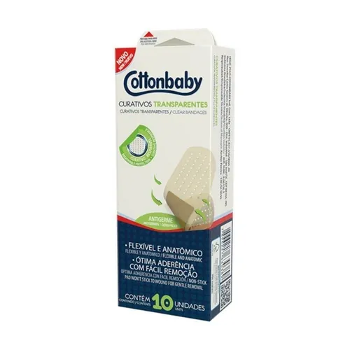 CURATIVO COTTONBABY TRANSPARENTE 10UN