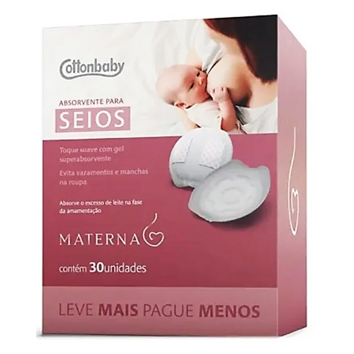 ABSORVENTE SEIOS COTTONBABY 30UN