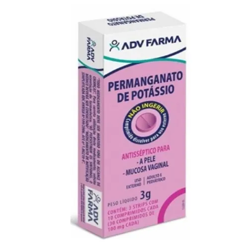 PERMANGANATO DE POTASSIO 100MG 10CP