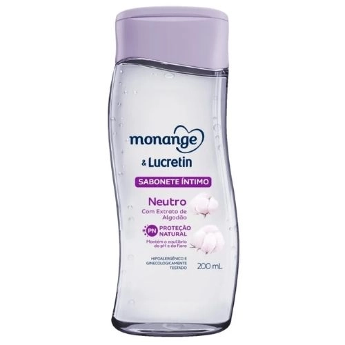 SABONETE LIQ INTIMO MONANGE&LUCRETIN NEUTRO 200ML