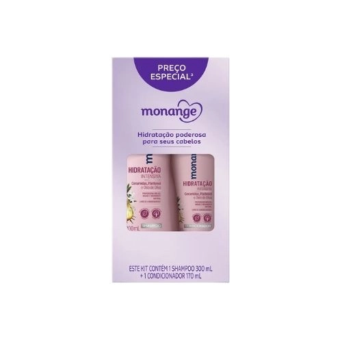 KIT MONANGE SH+COND HIDRATACAO INTENSIVA 2UN 300ML+170ML