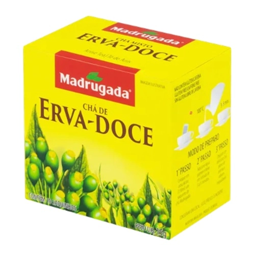 Cha Magrugada Erva Doce Caixa Com 10 Saquinhos 15G Cada