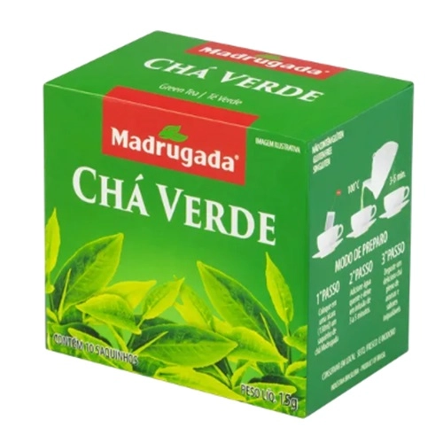 CHA MAGRUGADA VERDE CAIXA COM 10 SAQUINHOS 15G CADA