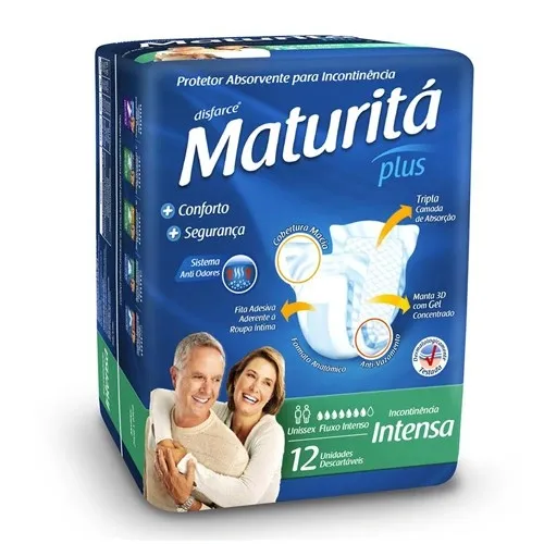 Absorvente Maturita Plus Incontinencia Intensa 12Un