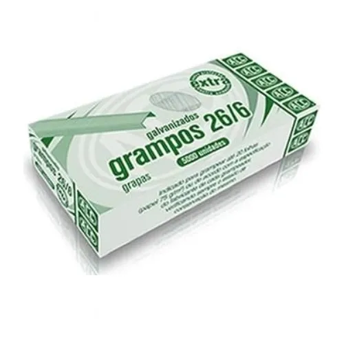 GRAMPO PARA GRAMPEADOR 26/6 GALVANIZADO ACC 5000UN
