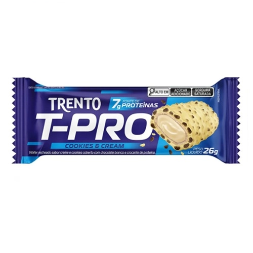 TRENTO WAFER T-PRO RECHEADO COOKIES&CREAM 26G