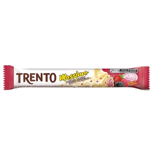 TRENTO CHOCOLATE MASSIMO IOGURTE/FRUTAS VERMELHAS 25G