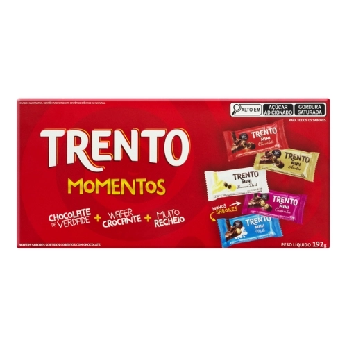 TRENTO BOMBOM CAIXA MOMENTOS SORTIDOS 168G