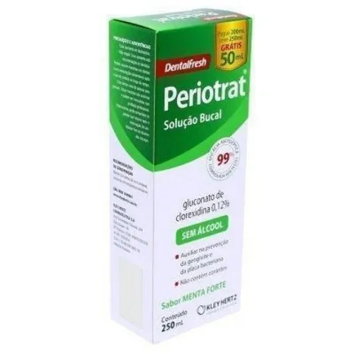 ENXAGUANTE BUCAL PERIOTRAT MENTA FORTE S/ALC 250ML
