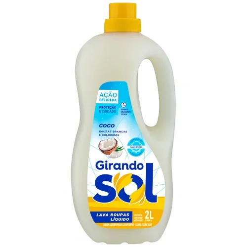 LAVA ROUPAS GIRANDO SOL COCO/BAUNILHA LIQ 2L