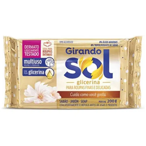 Sabao Girando Sol Barra Glicerina Fresh 200G