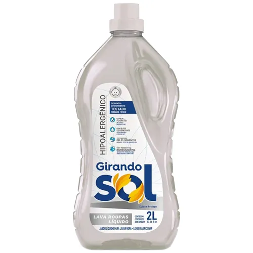 LAVA ROUPAS GIRANDO SOL HIPOALERGENICO LIQ 2L